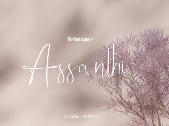 Assanthi: A Font That Adds Elegance to Every Craft