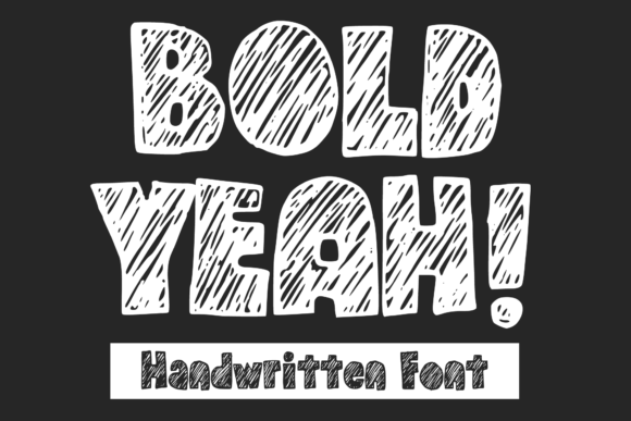 Bold Yeah: A Bold Display Font for Crafters and Product Creators