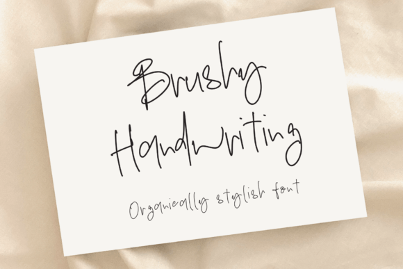Brushy Handwriting: A Font That Breathes Life Into Branding