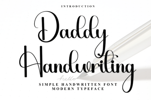 Daddy Handwriting: A Festive Script Font for Digital Design