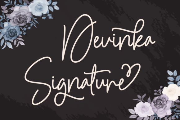 Devinka Signature: A Script Font for Elegant Branding