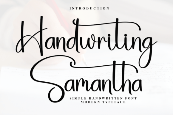 Handwriting Samantha: A Timeless Script Font for Editorial Design