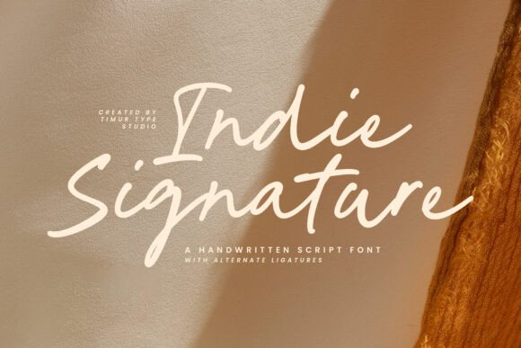 Indie Signature: A Handwritten Script Font for Craft Creations