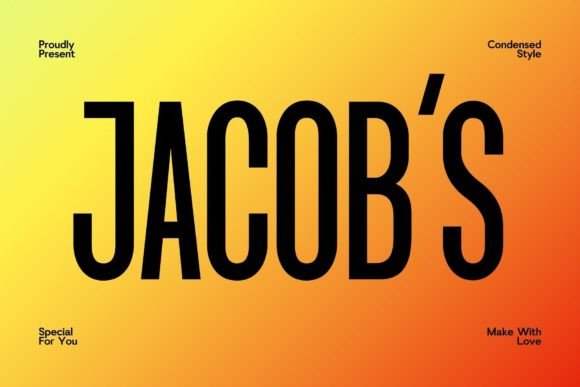 Jacob s: A Modern Sans Serif Font for Digital Design