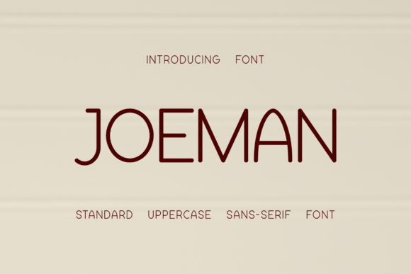 Joeman: A Versatile Sans Serif Font for Crafters and Designers