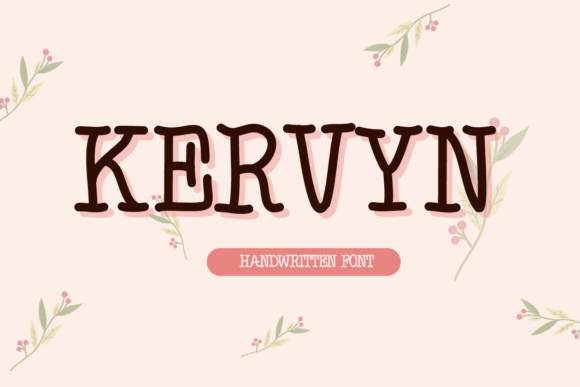 Kervyn: A Handwritten Serif Font for Creative Branding