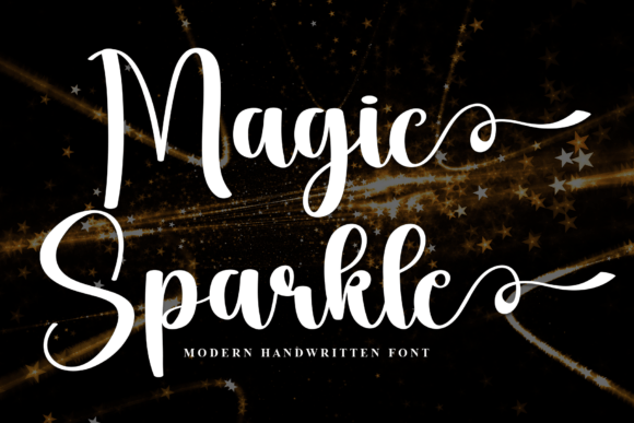 Magic Sparkle Font Review for Branding and Design