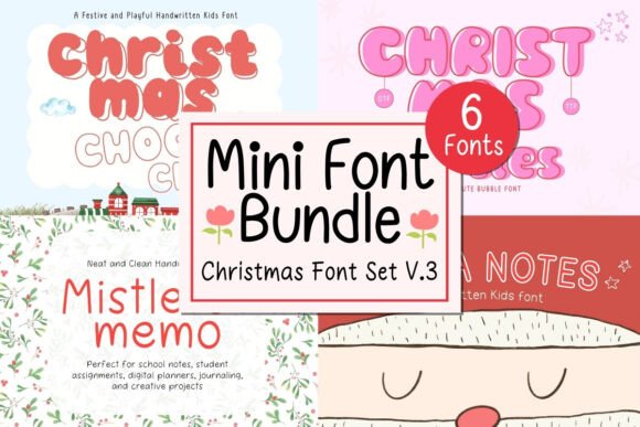 Mini Bundle Christmas Set V.3: A Festive Font Collection for Holiday Branding