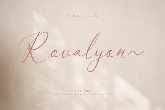 Rovalyon: A Handwritten Font for Warm and Engaging Editorial Design