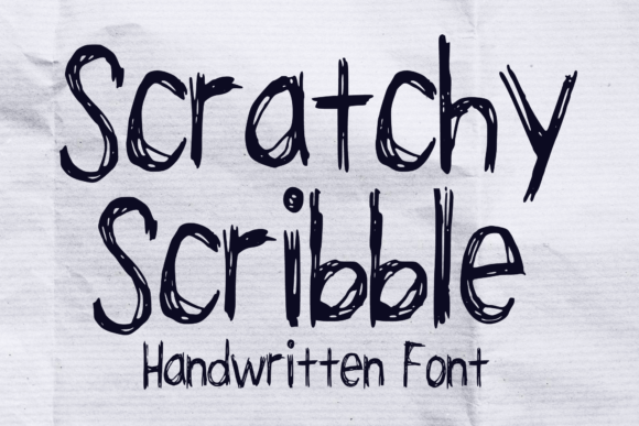 Scratchy Scribble: A Playful Handwriting Font for Creative Projects